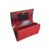 Portfel PUCCINI MU1958 3 czerwony – widok z góry / PUCCINI MU1958 3 red wallet – top view